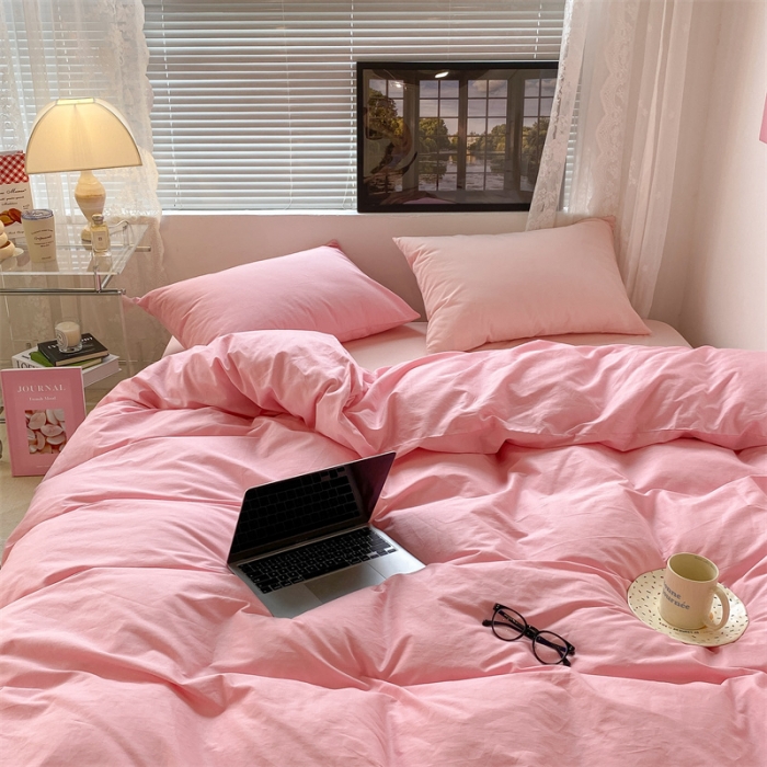 91家纺网 家纺一手货源 找家纺 （总）昔可 2022新款40支13372全棉水洗棉混搭四件套