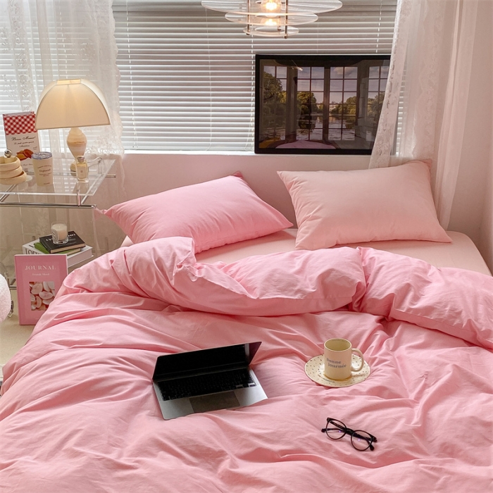 91家纺网 家纺一手货源 找家纺 （总）昔可 2022新款40支13372全棉水洗棉混搭四件套