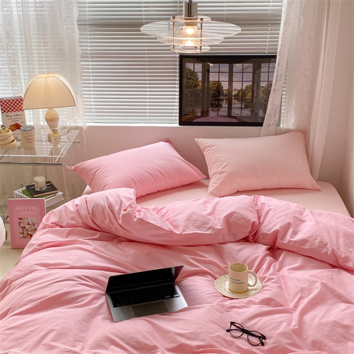 91家纺网 家纺一手货源 找家纺 （总）昔可 2022新款40支13372全棉水洗棉混搭四件套