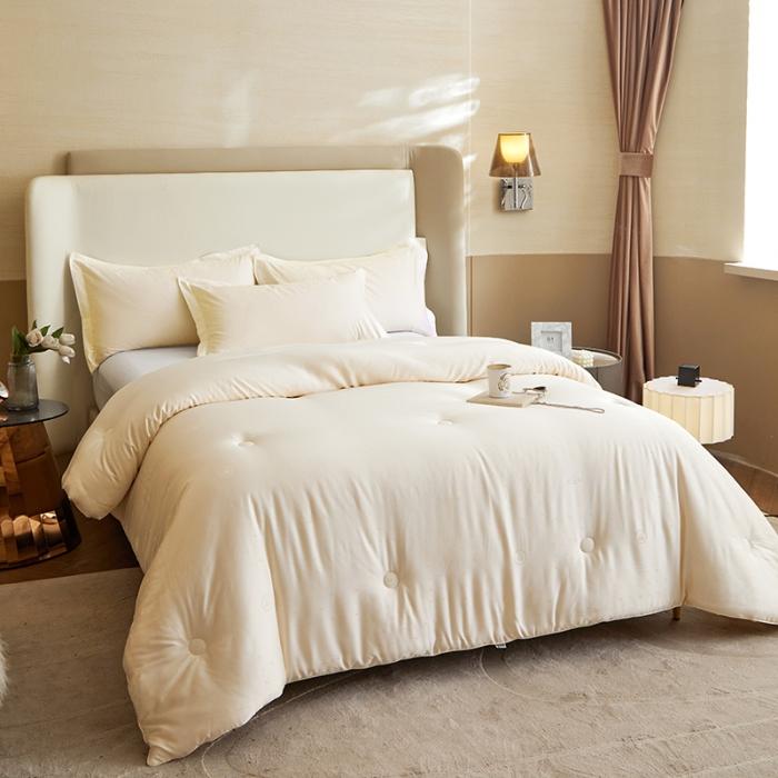 91家纺网 家纺一手货源 找家纺 （70%大豆）高端A类提花70大豆被大豆蛋白春秋被加厚冬被 70大豆被2