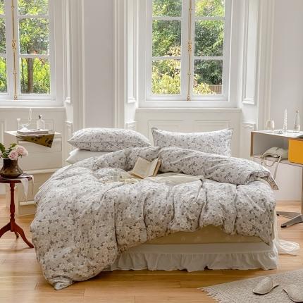 91家纺网 家纺一手货源 找家纺 （总）昔可家纺2022新款嵌绳全棉四件套套件组图一