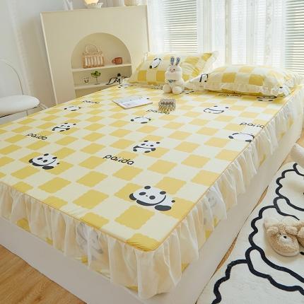 91家纺网 家纺一手货源 找家纺 （总）金丝鸟 2022新款全棉花边床笠