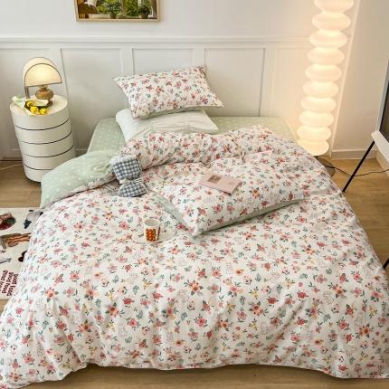 91家纺网 家纺一手货源 找家纺 （总）昔可2022新款嵌绳全棉四件套组图二