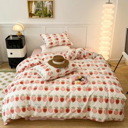 91家纺网 家纺一手货源 找家纺 （总）昔可2022新款嵌绳全棉四件套组图二