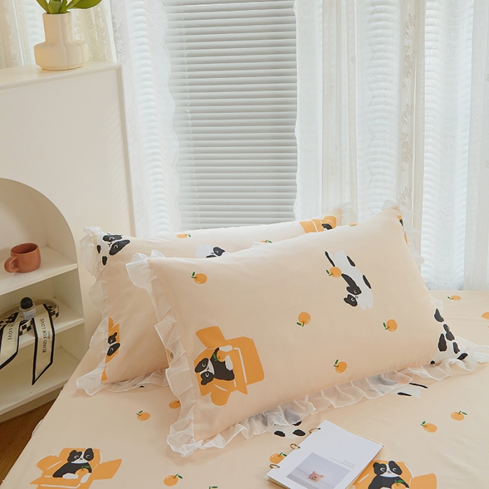 91家纺网 家纺一手货源 找家纺 （总）金丝鸟 2022新款全棉花边床笠