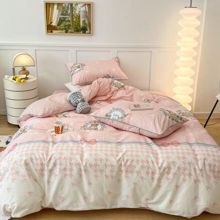 91家纺网 家纺一手货源 找家纺 （总）昔可2022新款嵌绳全棉四件套组图二