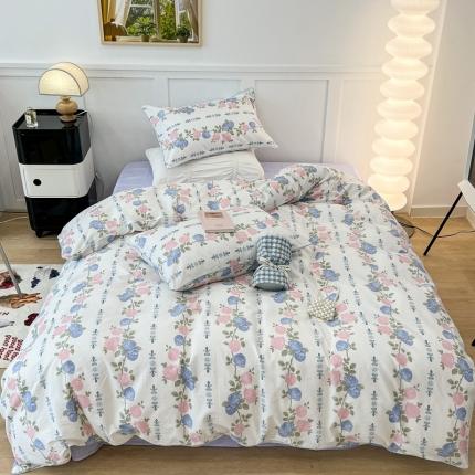 91家纺网 家纺一手货源 找家纺 （总）昔可2022新款嵌绳全棉四件套组图二