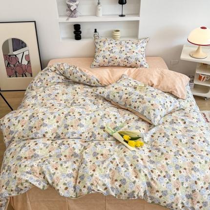 91家纺网 家纺一手货源 找家纺 （总）昔可2022新款嵌绳全棉四件套组图二