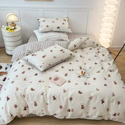 91家纺网 家纺一手货源 找家纺 （总）昔可2022新款嵌绳全棉四件套组图二