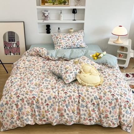 91家纺网 家纺一手货源 找家纺 （总）昔可2022新款嵌绳全棉四件套组图二