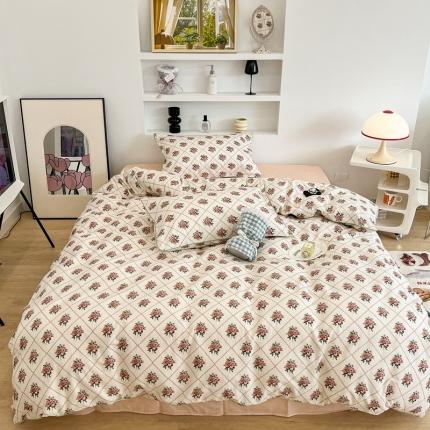 91家纺网 家纺一手货源 找家纺 （总）昔可2022新款嵌绳全棉四件套组图二