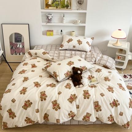 91家纺网 家纺一手货源 找家纺 （总）昔可2022新款嵌绳全棉四件套组图二