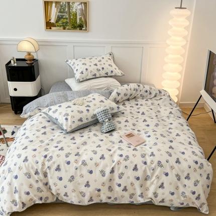 91家纺网 家纺一手货源 找家纺 （总）昔可2022新款嵌绳全棉四件套组图二