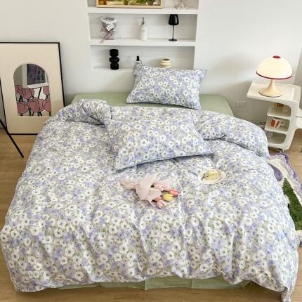 91家纺网 家纺一手货源 找家纺 （总）昔可2022新款嵌绳全棉四件套组图二