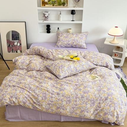 91家纺网 家纺一手货源 找家纺 （总）昔可2022新款嵌绳全棉四件套组图二