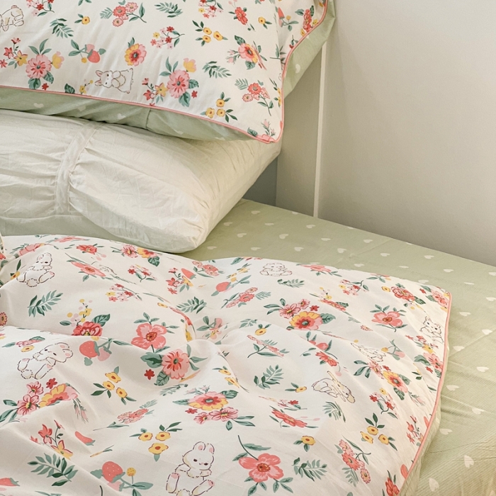 91家纺网 家纺一手货源 找家纺 （总）昔可2022新款嵌绳全棉四件套组图二