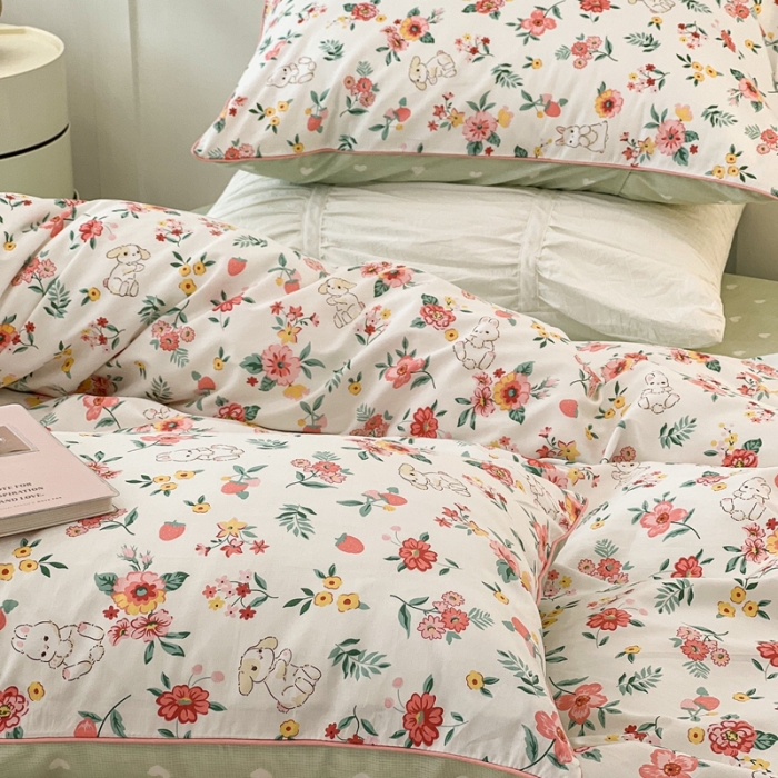 91家纺网 家纺一手货源 找家纺 （总）昔可2022新款嵌绳全棉四件套组图二