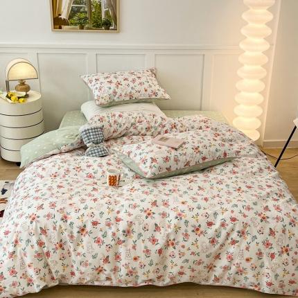 （总）昔可2022新款嵌绳全棉四件套组图二