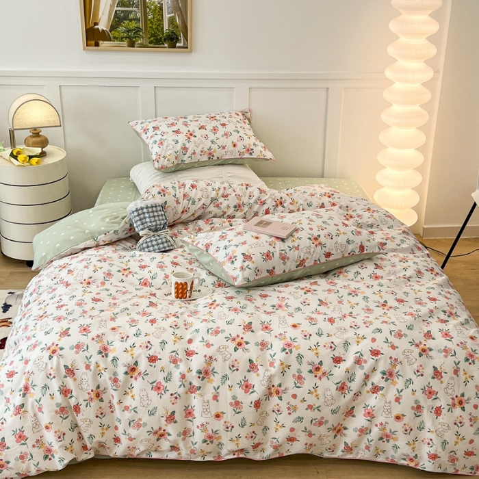 91家纺网 家纺一手货源 找家纺 （总）昔可2022新款嵌绳全棉四件套组图二