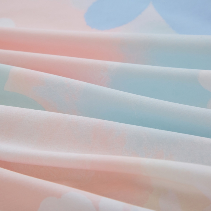 91家纺网 家纺一手货源 找家纺 金丝鸟 2022新款全棉花边床笠 草莓物语