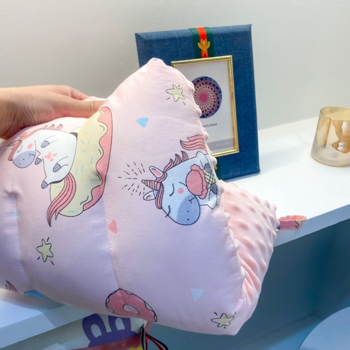 91家纺网 家纺一手货源 找家纺 宝晶枕芯 2022新款全棉儿童枕头可水洗儿童枕 独角兽