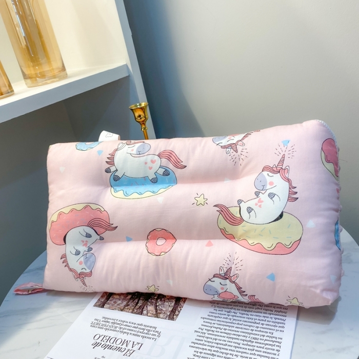 91家纺网 家纺一手货源 找家纺 宝晶枕芯 2022新款全棉儿童枕头可水洗儿童枕 独角兽