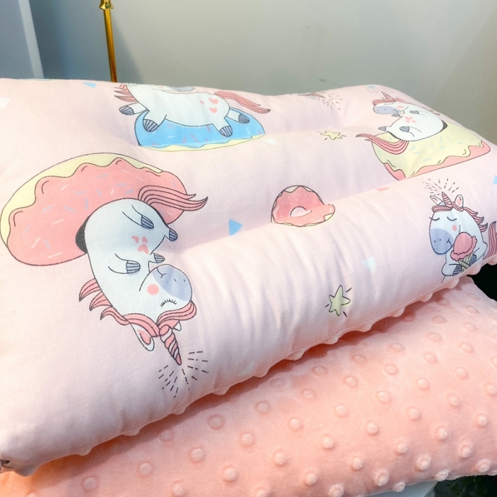 91家纺网 家纺一手货源 找家纺 宝晶枕芯 2022新款全棉儿童枕头可水洗儿童枕 独角兽
