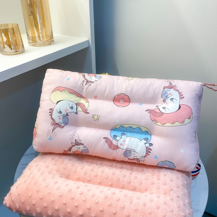 91家纺网 家纺一手货源 找家纺 宝晶枕芯 2022新款全棉儿童枕头可水洗儿童枕 独角兽