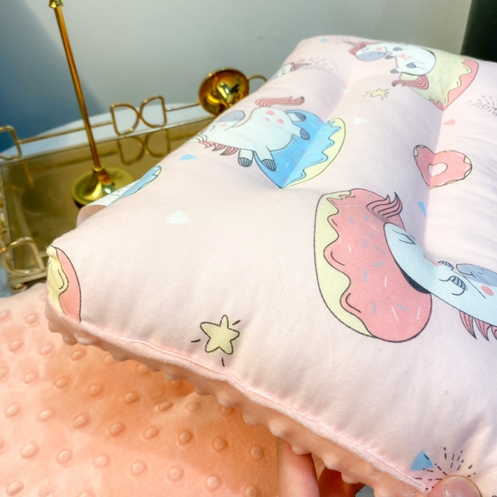91家纺网 家纺一手货源 找家纺 宝晶枕芯 2022新款全棉儿童枕头可水洗儿童枕 独角兽