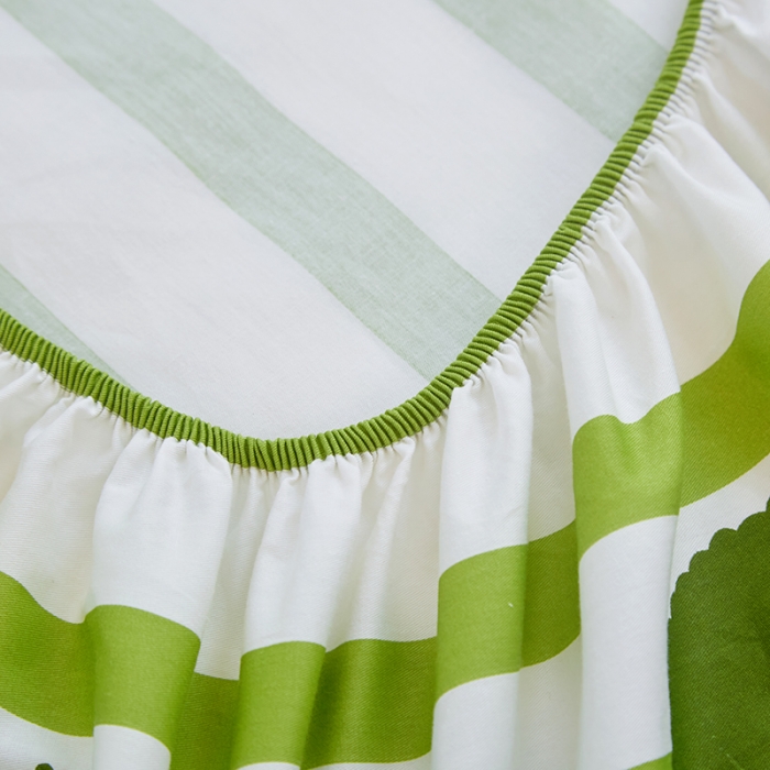 91家纺网 家纺一手货源 找家纺 金丝鸟 2022新款全棉花边床笠 简路