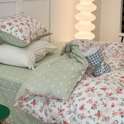 昔可2022新款嵌绳全棉四件套组图二 爱丽丝兔