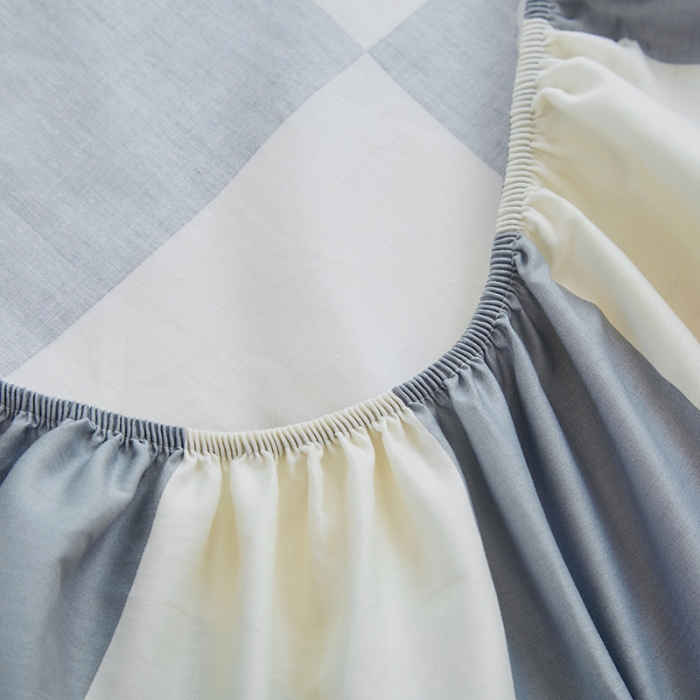 91家纺网 家纺一手货源 找家纺 金丝鸟 2022新款全棉花边床笠 无影熊