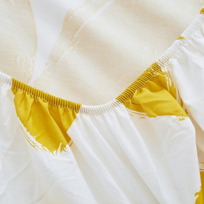 91家纺网 家纺一手货源 找家纺 金丝鸟 2022新款全棉花边床笠 心语