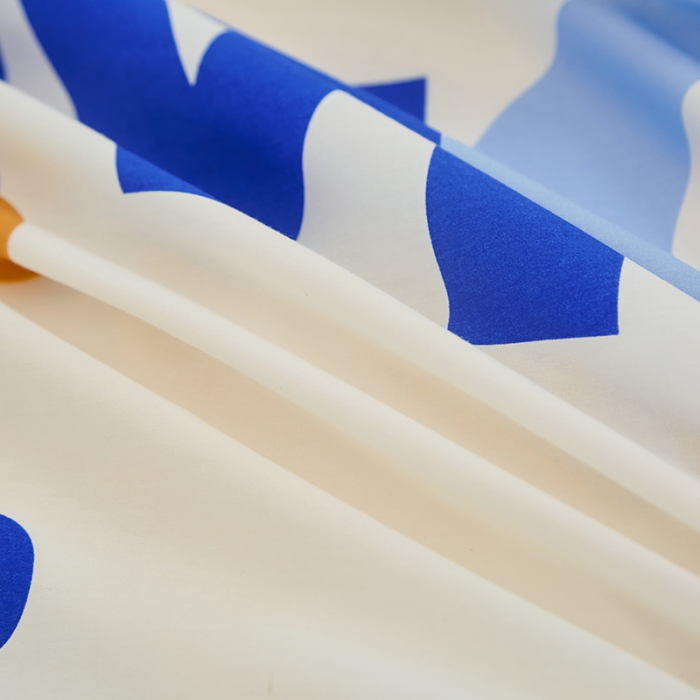 91家纺网 家纺一手货源 找家纺 金丝鸟 2022新款全棉花边床笠 字母米奇