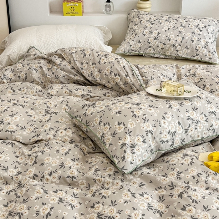 91家纺网 家纺一手货源 找家纺 昔可2022新款嵌绳全棉四件套组图二 浮生