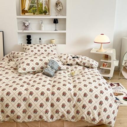 昔可2022新款嵌绳全棉四件套组图二 南法假日