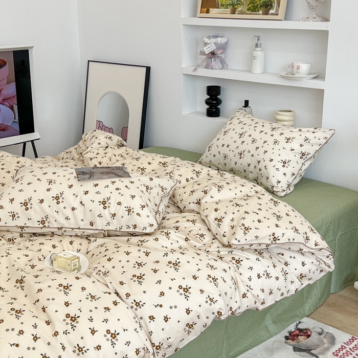 91家纺网 家纺一手货源 找家纺 昔可2022新款嵌绳全棉四件套组图二 伊娜