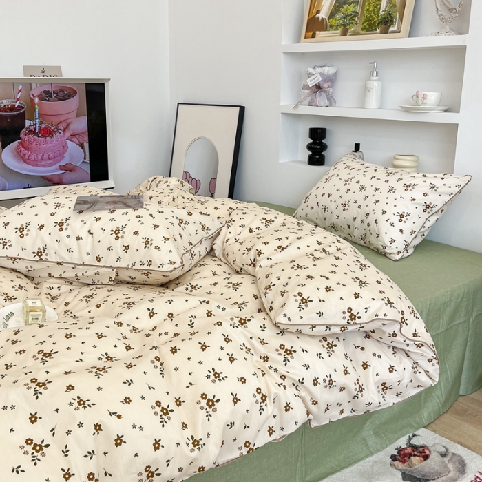 91家纺网 家纺一手货源 找家纺 昔可2022新款嵌绳全棉四件套组图二 伊娜