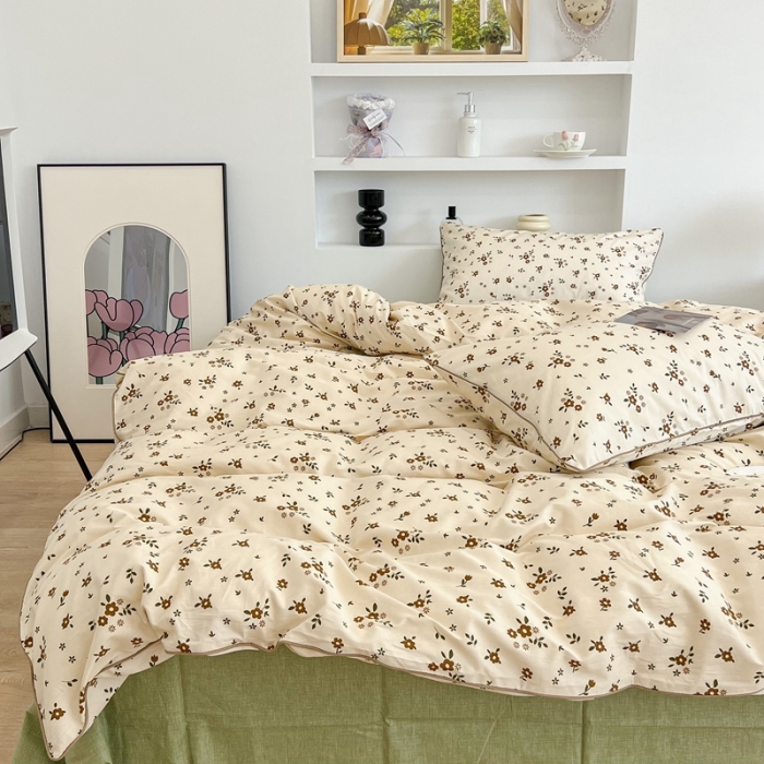 91家纺网 家纺一手货源 找家纺 昔可2022新款嵌绳全棉四件套组图二 伊娜