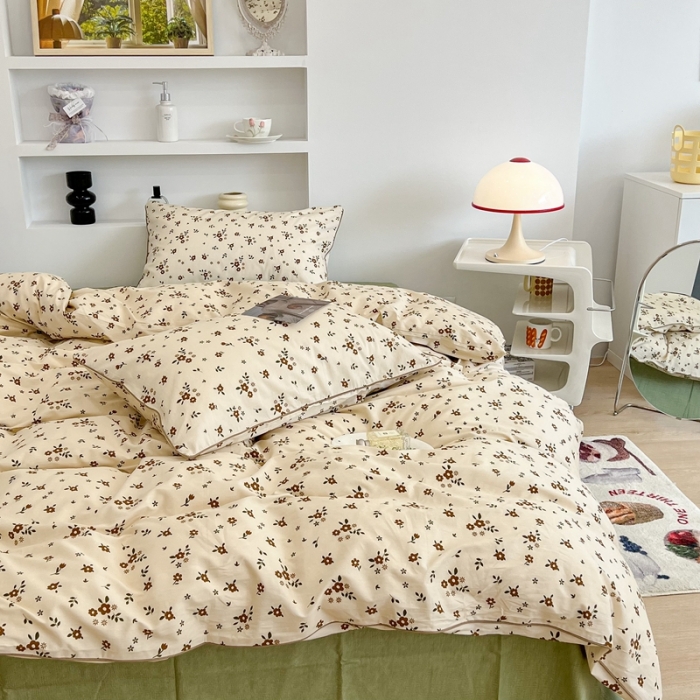 91家纺网 家纺一手货源 找家纺 昔可2022新款嵌绳全棉四件套组图二 伊娜