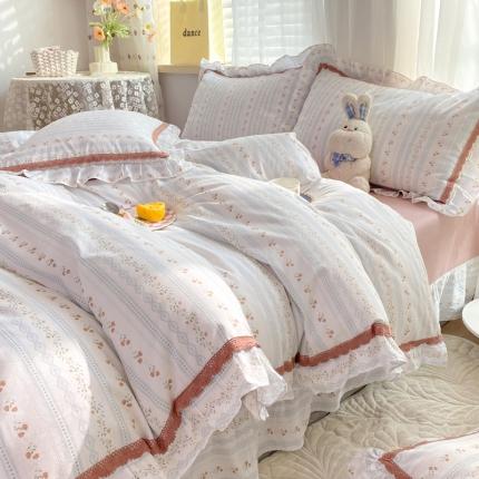 91家纺网 家纺一手货源 找家纺 （总）艾唯希家纺 2022新款法式花边纯棉四件套-第二批