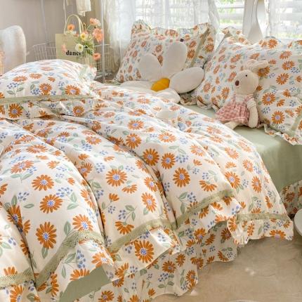 艾唯希家纺 2024新款法式花边纯棉四件套-第二批 莱茵春色