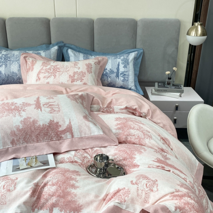 91家纺网 家纺一手货源 找家纺 （总）棉生活 2022新款全棉磨毛宽边系列四件套