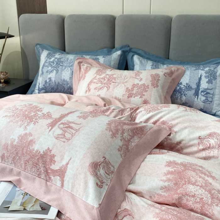 91家纺网 家纺一手货源 找家纺 （总）棉生活 2022新款全棉磨毛宽边系列四件套