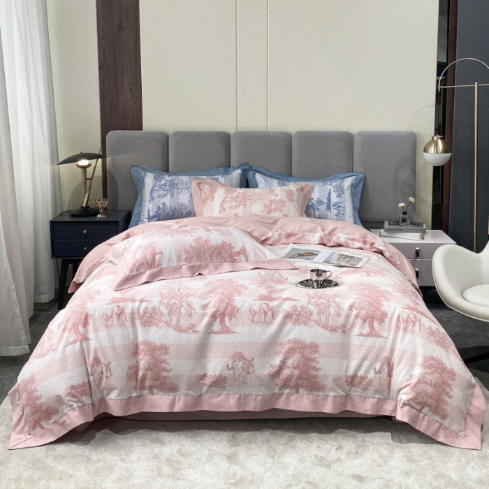 91家纺网 家纺一手货源 找家纺 （总）棉生活 2022新款全棉磨毛宽边系列四件套