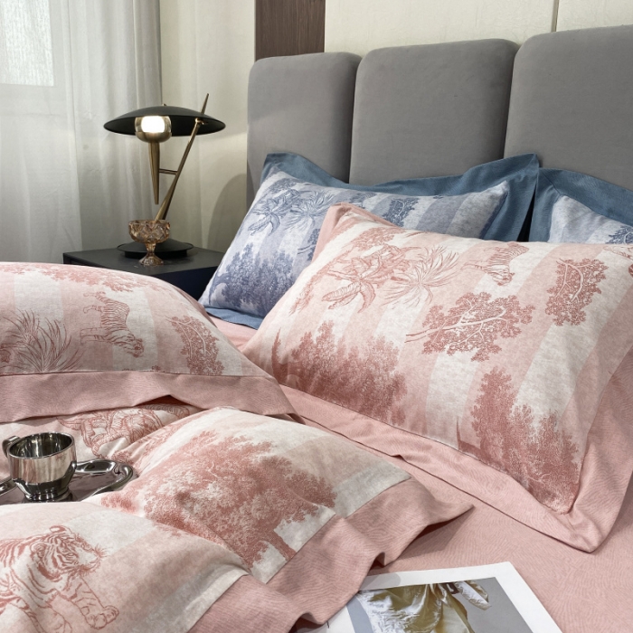 91家纺网 家纺一手货源 找家纺 （总）棉生活 2022新款全棉磨毛宽边系列四件套