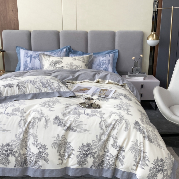 91家纺网 家纺一手货源 找家纺 棉生活 2022新款全棉磨毛宽边系列四件套 马德里