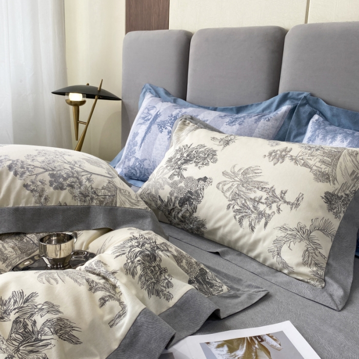 91家纺网 家纺一手货源 找家纺 棉生活 2022新款全棉磨毛宽边系列四件套 马德里