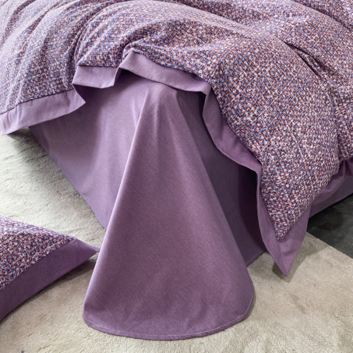 91家纺网 家纺一手货源 找家纺 棉生活 2022新款全棉磨毛宽边系列四件套 小香-紫