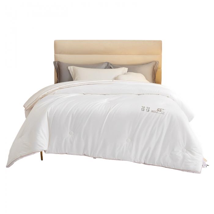 91家纺网 家纺一手货源 找家纺 (55%大豆）全棉大豆被春秋被纯棉大豆蛋白冬被拉链子母被芯 贵族大豆被白